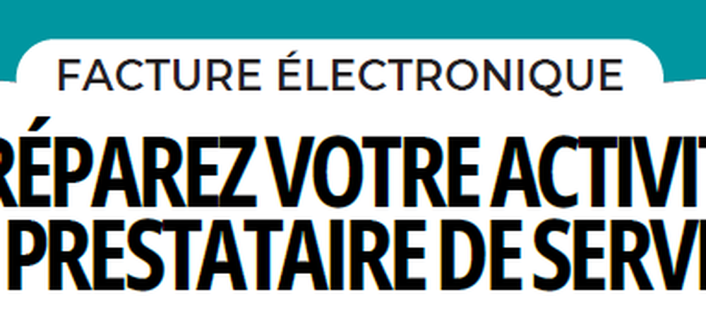 La facture électronique pour les prestataires de services